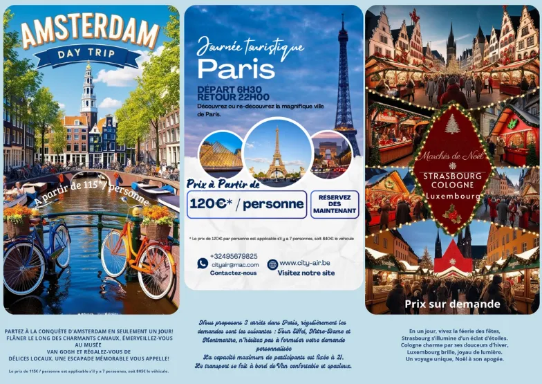 plaquette city air chauffeur prive